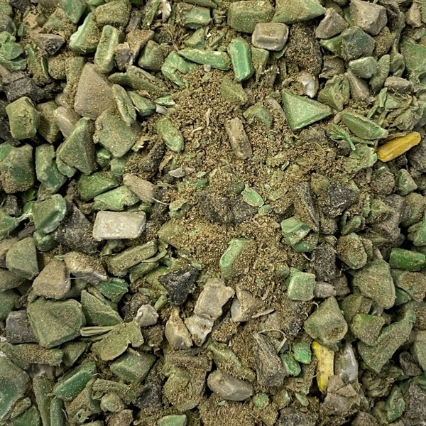 lavaggio plastica e setacciatura